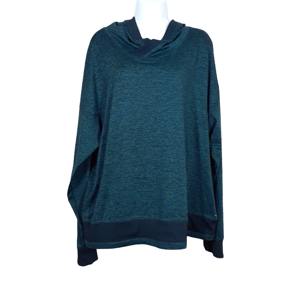 Mondetta Performance Luxury Teal Athletic Hoodie Size Plus XXL